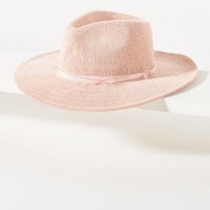 Anthropologie pink trimmed rancher hat new with tags by Wyeth